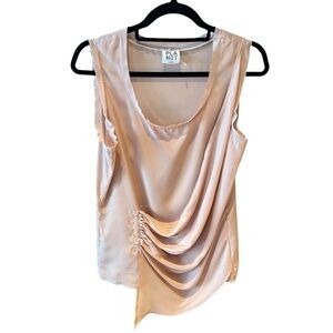 PLANET by Lauren G 100% Silk Sleeveless Blouse